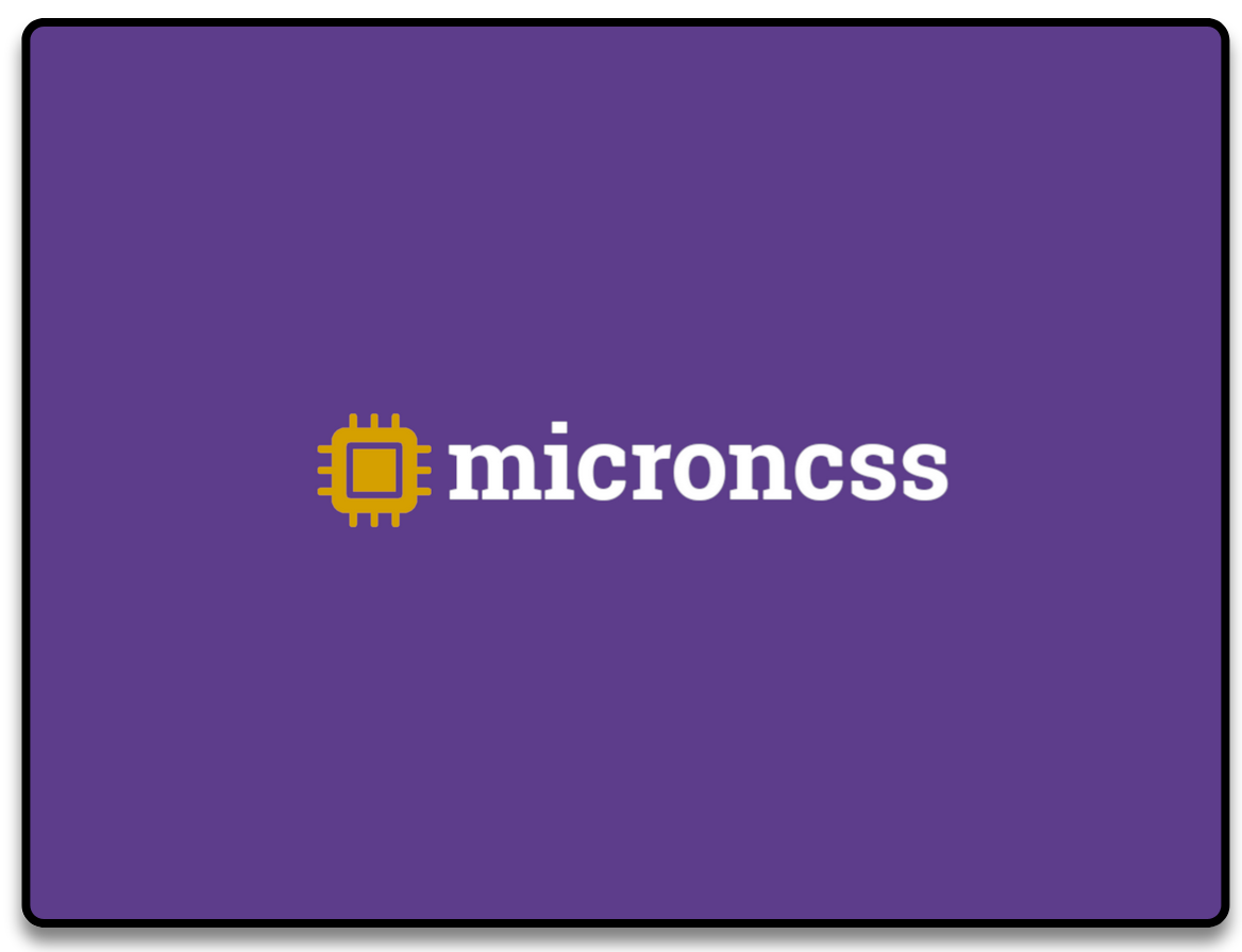 the purple and gold microncss logo
